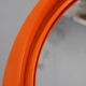 Vintage Italian Space Age round plastic mirror with shelf, 1970s