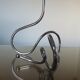 Scandinavian candlestick in chrome metal 1970