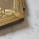 Miroir art déco bois doré 77x40cm