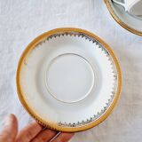 Lujoso Play para Café o Tee para respaldo en Porcelana Tharaud Limoges Modelo Austerlich