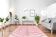 Tapis marocain moderne rose art contemporain 150x180cm