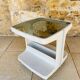 Table d'appoint Vintage sur roulettes avec rangement, édition Flair 1970s