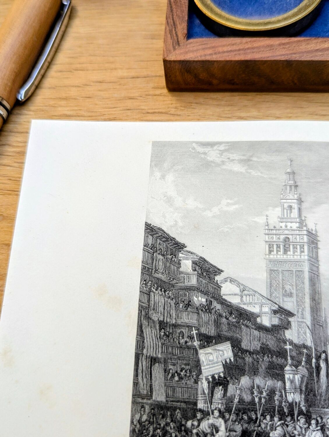 Seville, Spain, printed illustration from 1841.