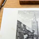 Seville, Spain, printed illustration from 1841.