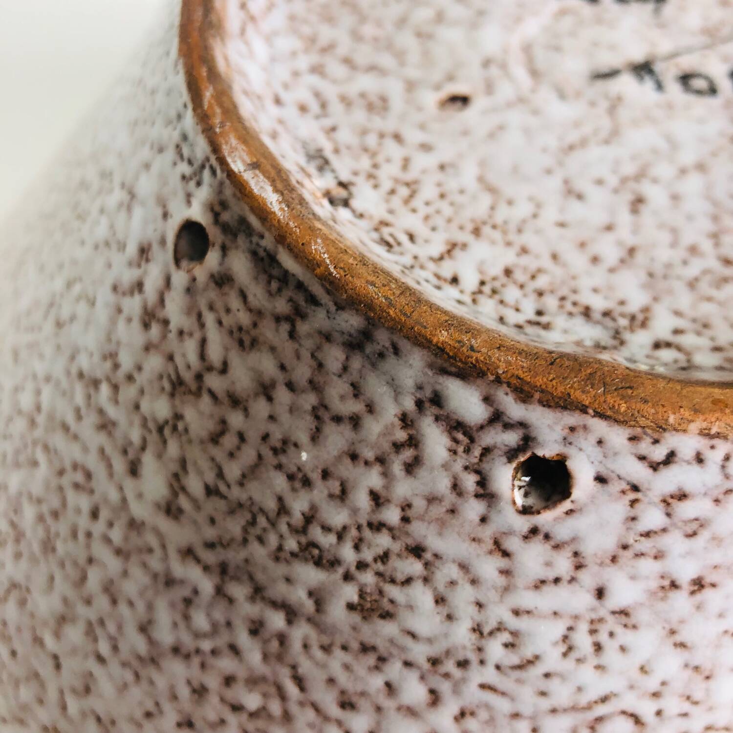 Trapezoidal vase by Fratelli Fanciullaci with plant decoration