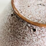 Trapezoidal vase by Fratelli Fanciullaci with plant decoration