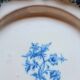 Large white and blue Marseille earthenware plate