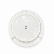 Circular Porcelain Ashtray from Meissen - Blue and Gold Floral Pattern