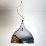 Chrome metal mirror suspension