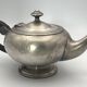 Antique teapot in silver-plated metal with ercuis goldsmith hallmarks