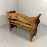 Antique oak bench in Biedemeier style 1860-1900