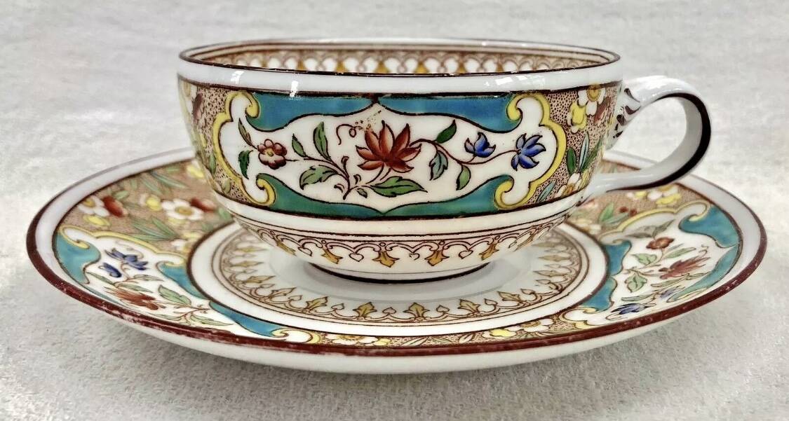 Old Sarreguemines Minton tea cup