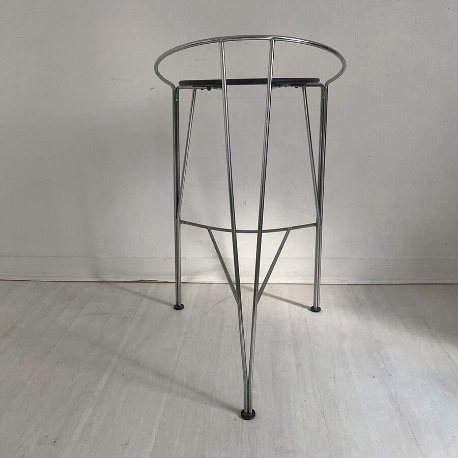 Bar stool half moon design Pascal Mourgue from the 80's