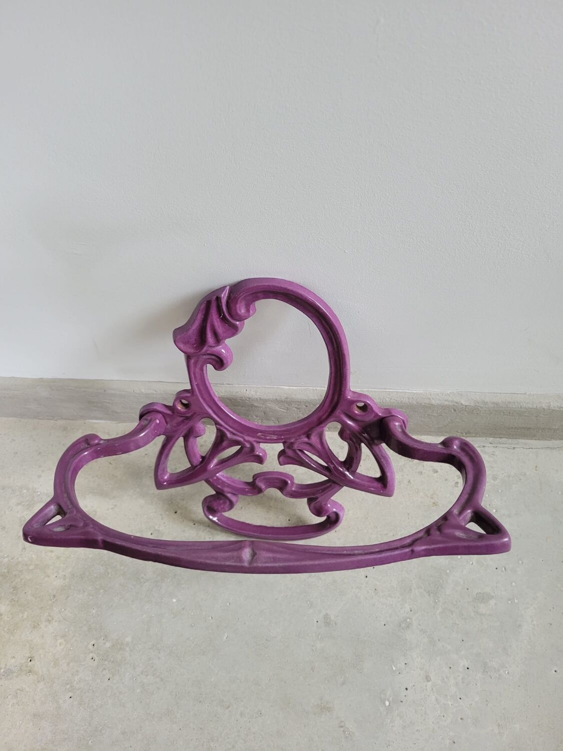 Bathroom set enamelled cast iron mirror door set