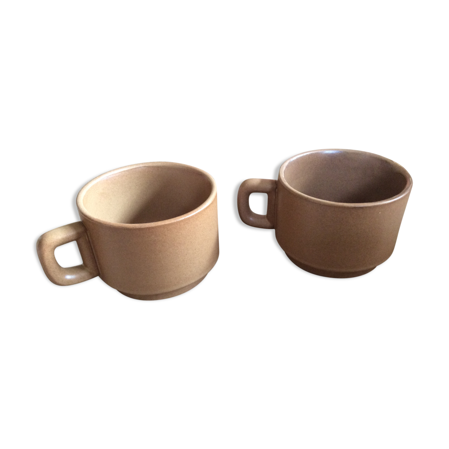 Duo of sandstone cups