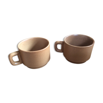 Duo de tasses en grès