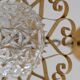 Glass and brass hanging 1950s