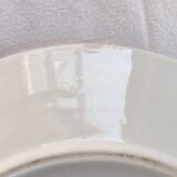 Yellow porcelain plate with saturated and vivid colors. Handmade in Japan