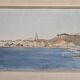 Old watercolour under glass - signed M.T.G.