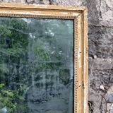 19th century mercury mirror patinated trumeau
