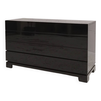 Commode bois laqué design Roche Bobois