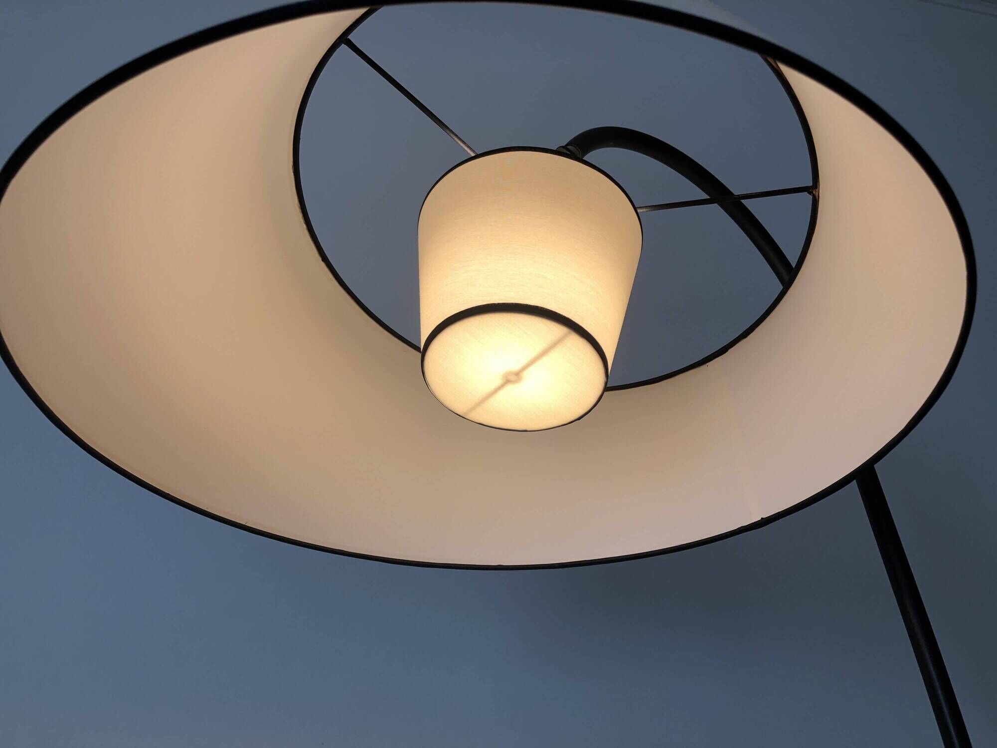 1950s tripod floor lamp