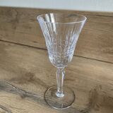 Set of six Bayel crystal stemmed glasses