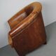 Vintage dutch cognac colored leather club chair