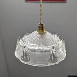 Suspension ancienne coupelle opalescente esprit baladeuse art déco 1930 ø 20.5 cm