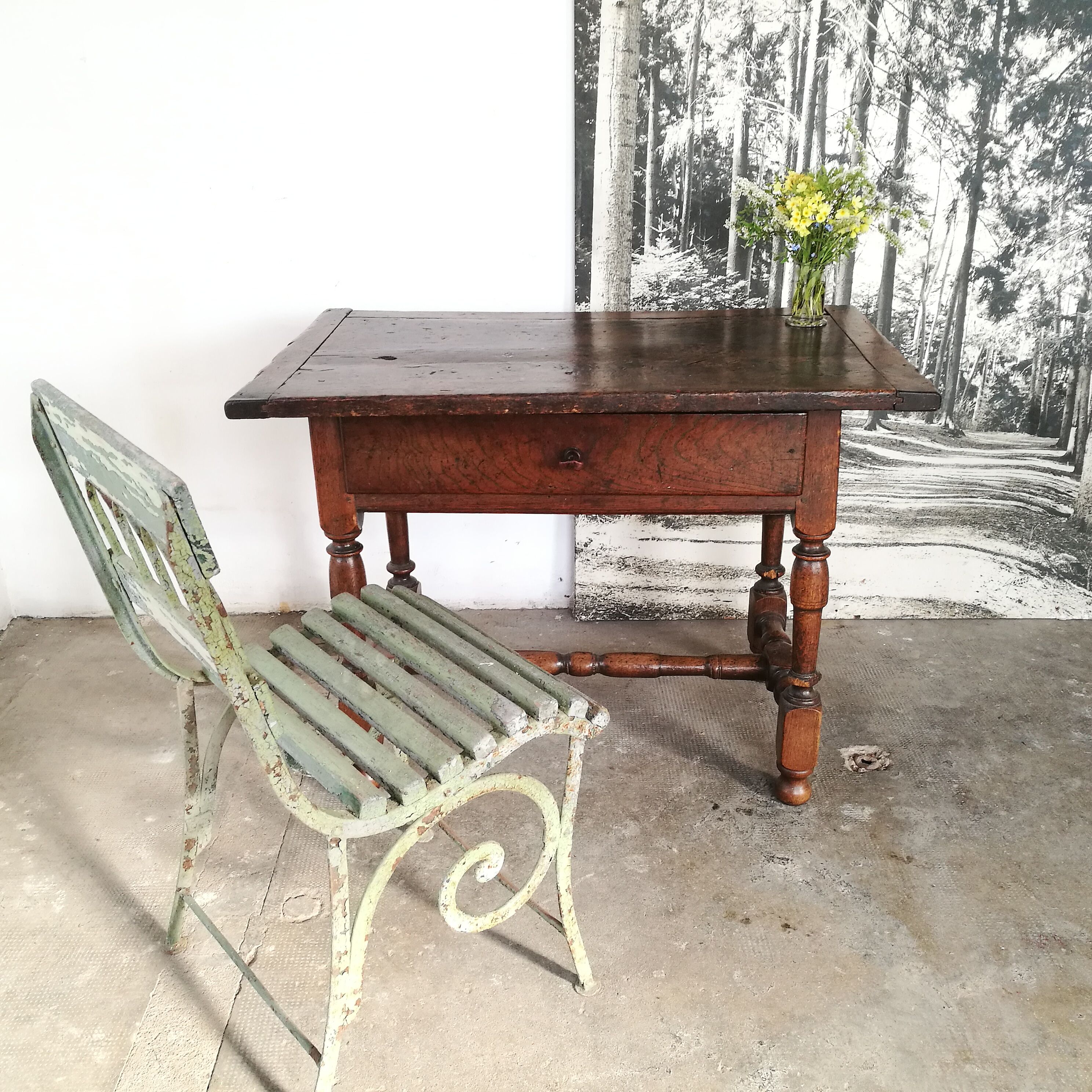 18th century oak farm table