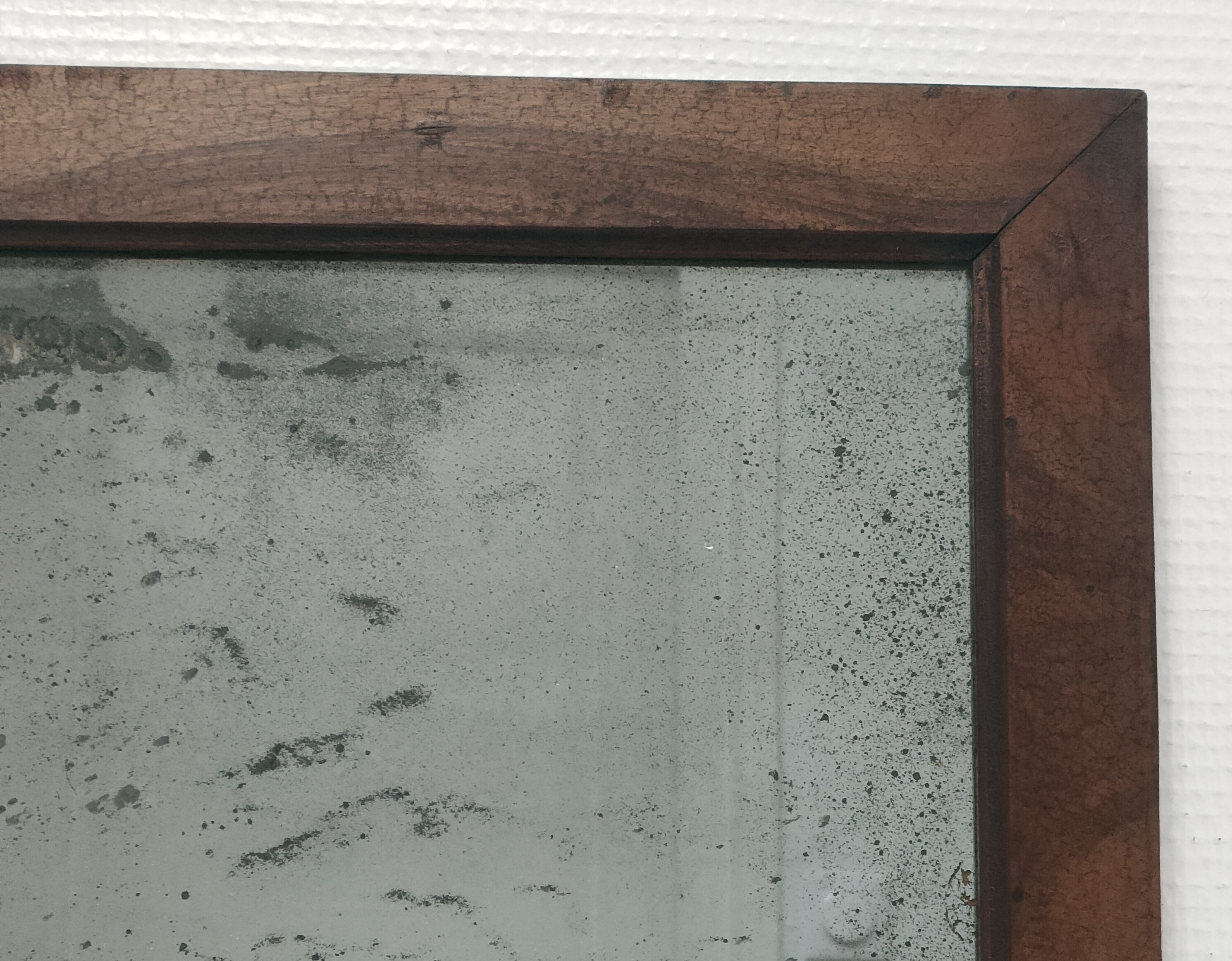 Solid wood mirror and patinated ice early twentieth century