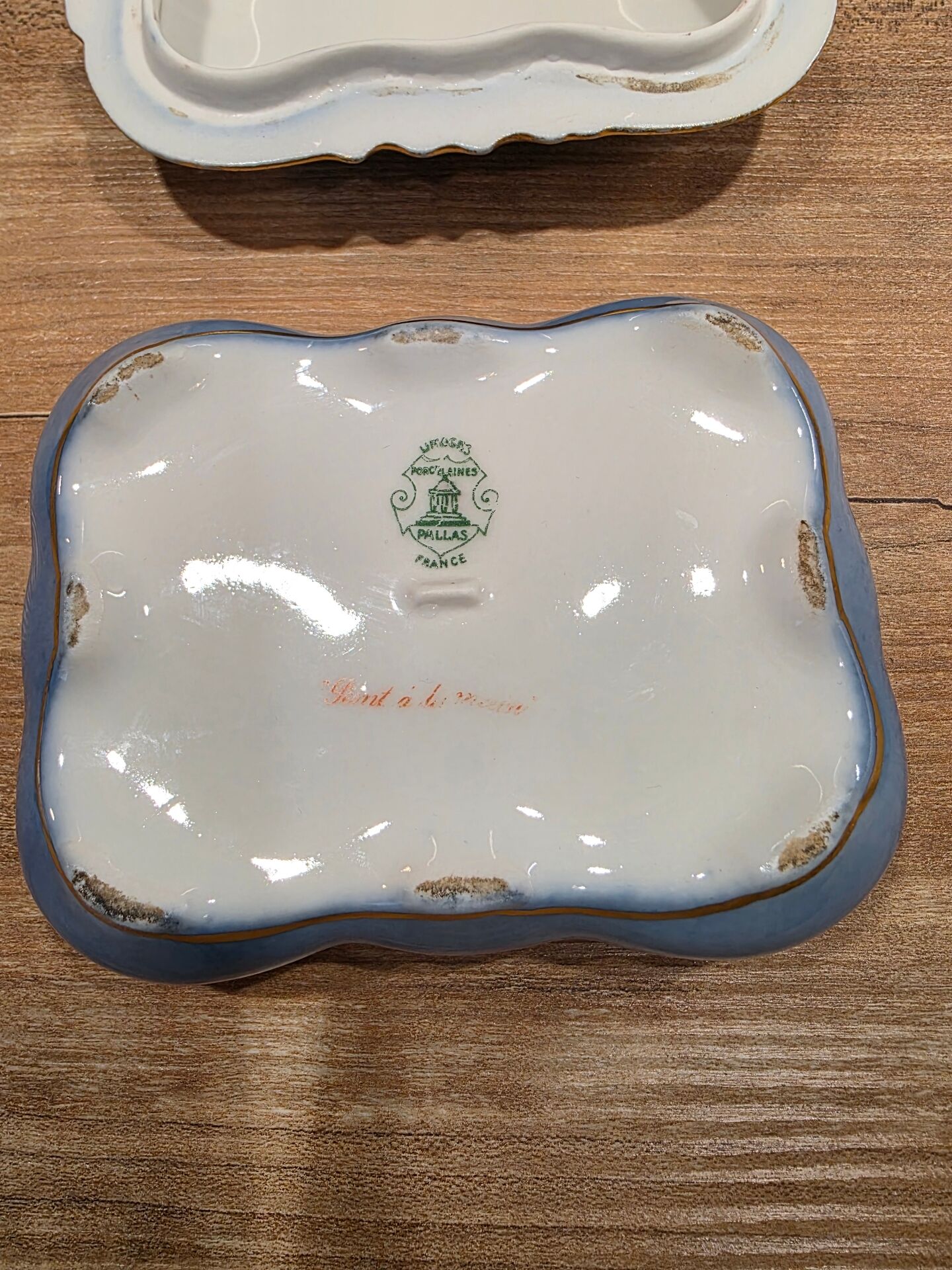 Jewellery box / Antique Limoges porcelain box "Pallas"