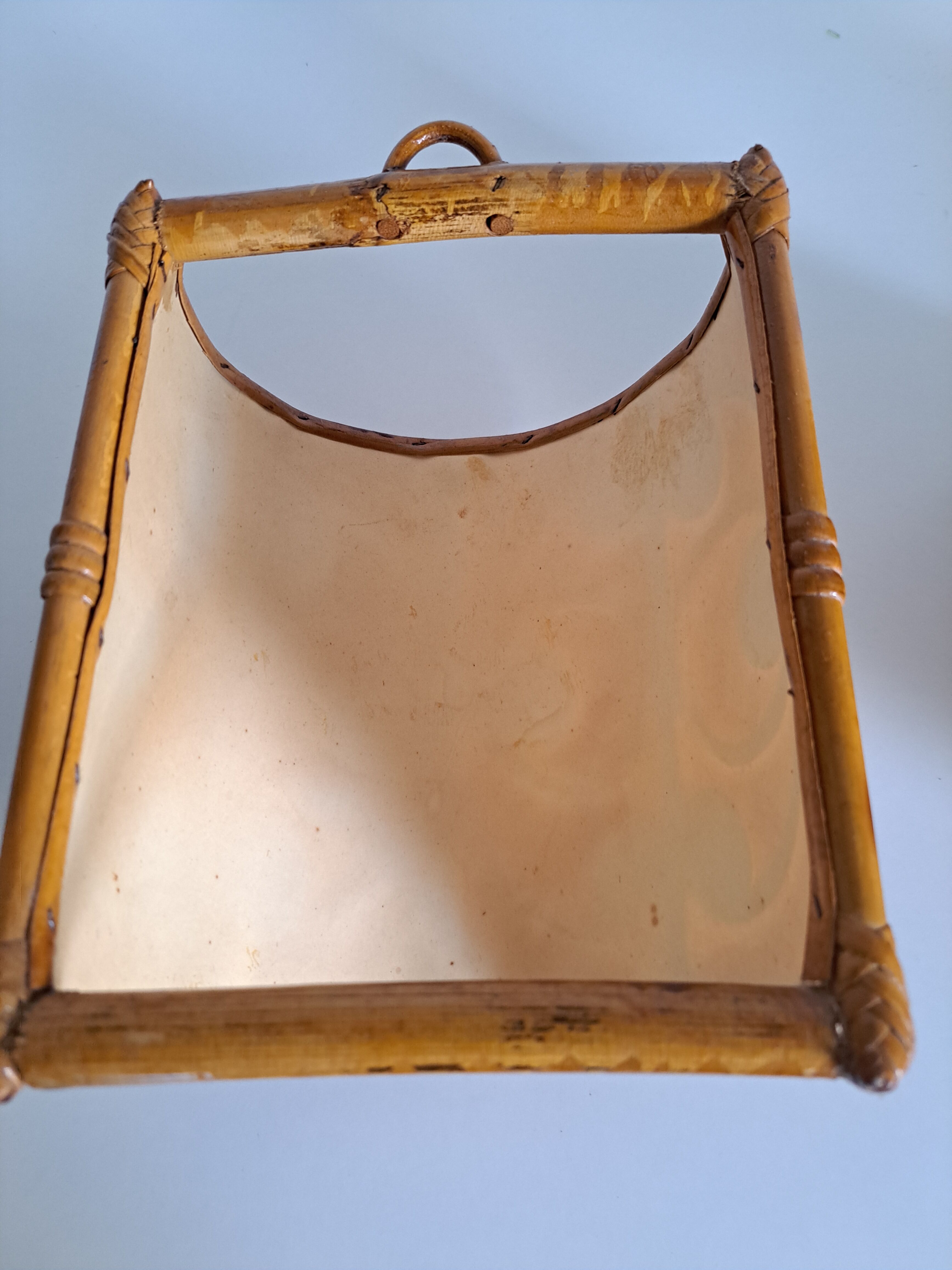 Pair of bamboo sconces