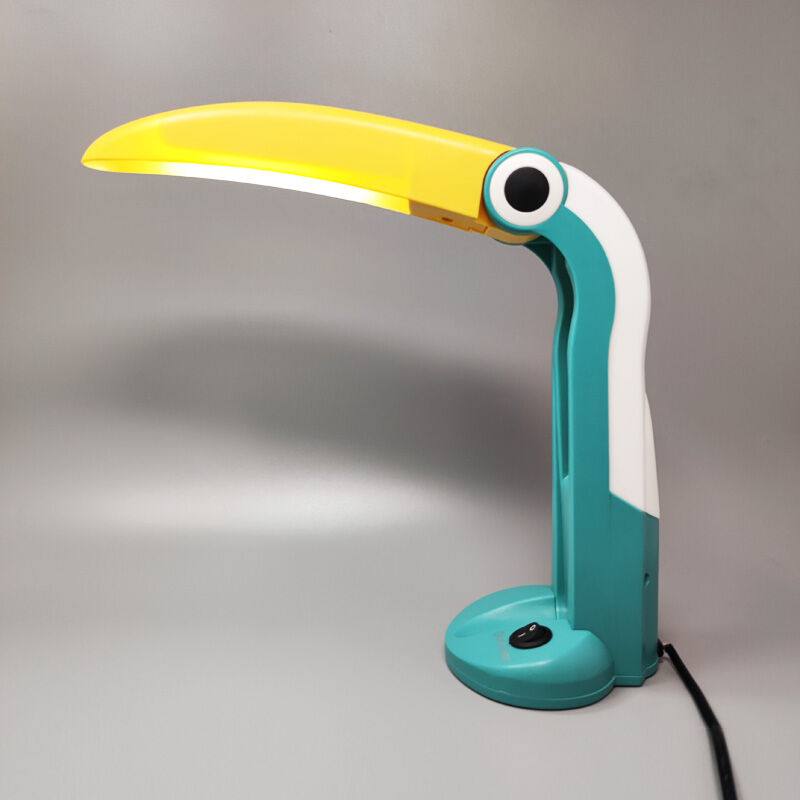 1980s Stunning Toucan Table Lamp by H.T. Huang for Lenoir