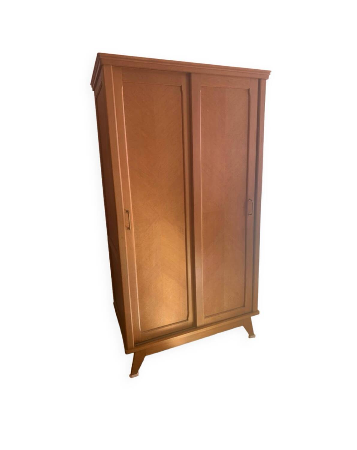 Scandinavian wardrobe with compass legs