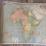 Old map Political Africa - n°17 and 17 bis by Vidal Lablache