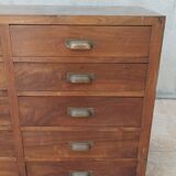 Meuble de métier 10 tiroirs en noyer