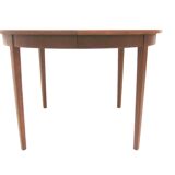 Scandinavian teak and oak dining table, Sweden, 1960s
