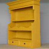Waxed painted wood shelf