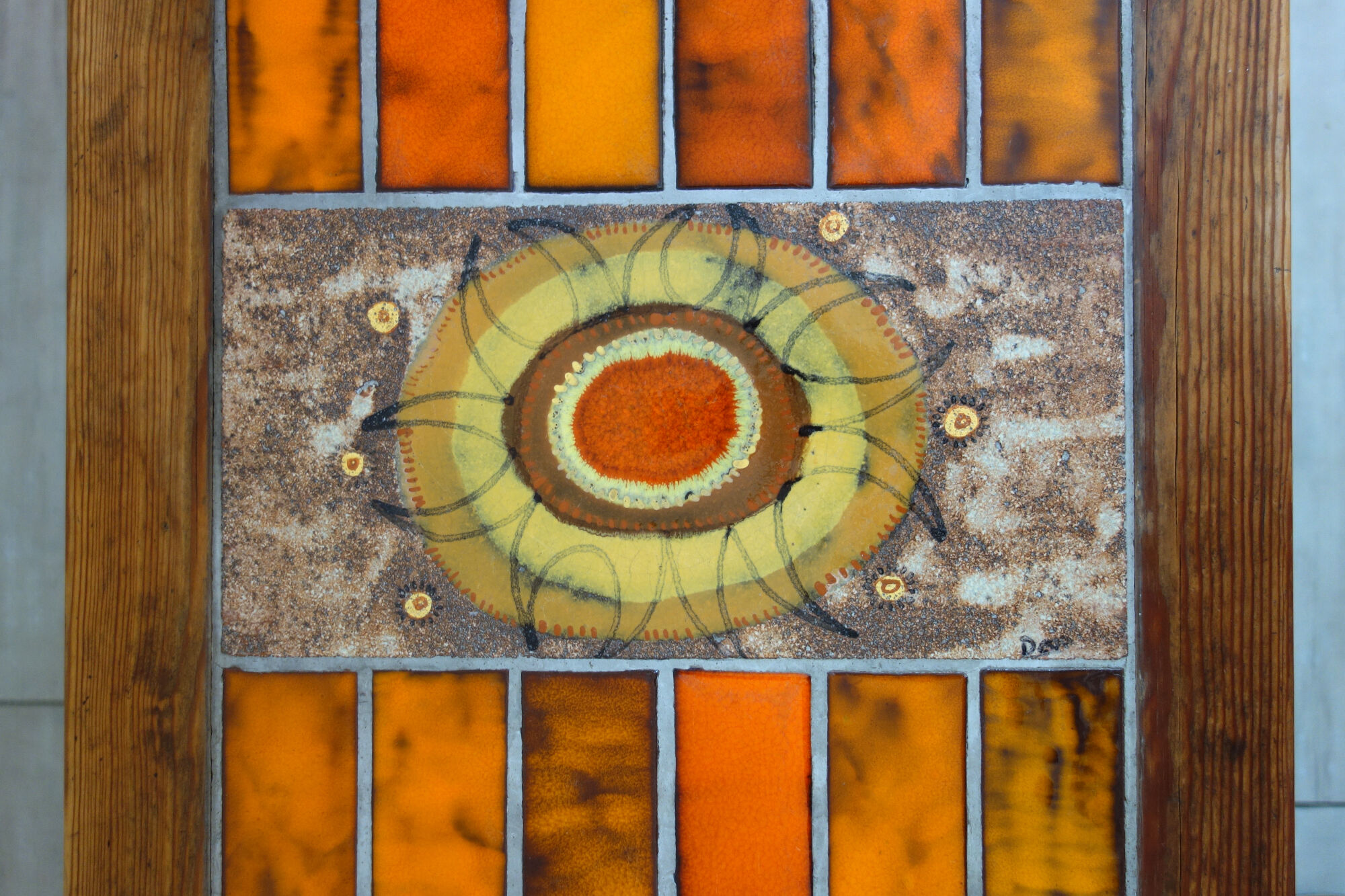 70s ceramic coffee table