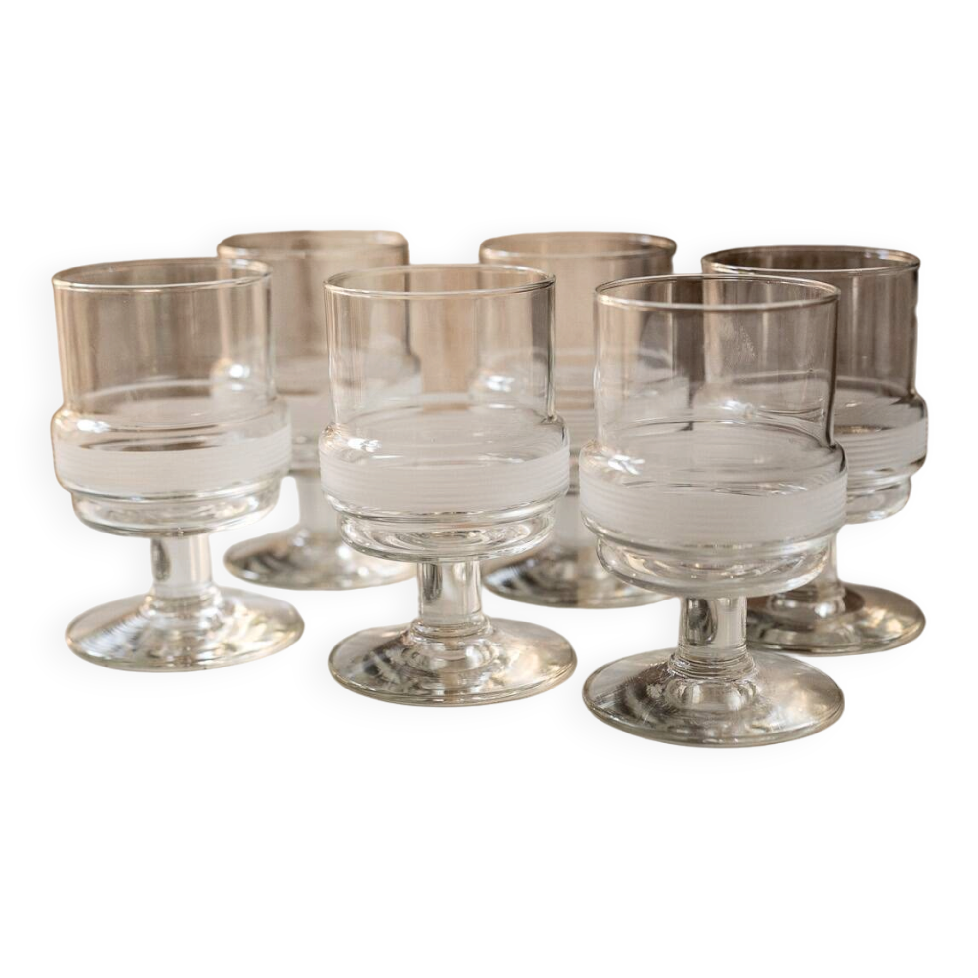 Ensemble de 6 verres à vin vintage Royal Leerdam