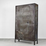 Vintage Industrial Metal Factory Cabinet, 1950s