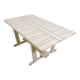 Mid-Century folding garden table wood by Triconfort Riviera model, 1970s