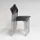 Set of 4 Gijs van der Sluis stacking chairs, 1970s