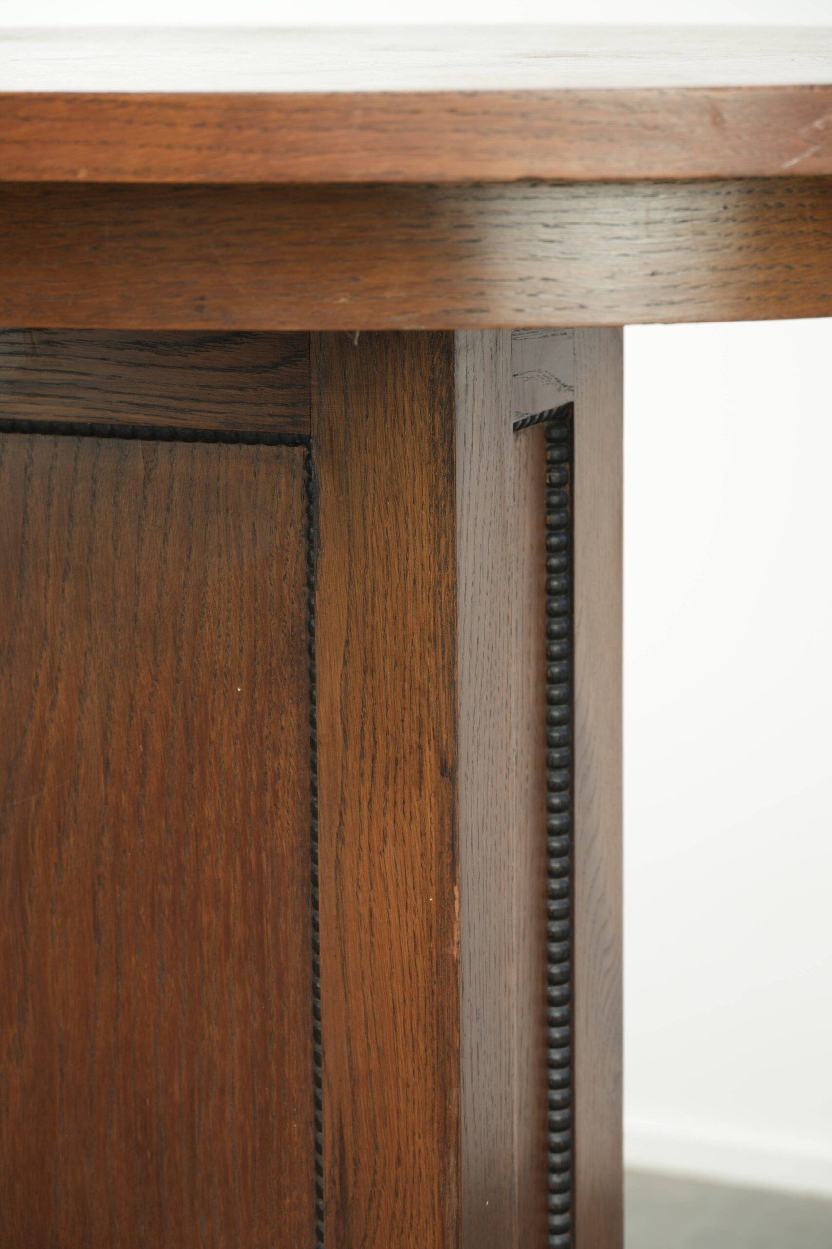 Dutch oak side table / centre table in Amsterdam School design
