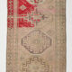 Short turkish runner rug 89x256cm