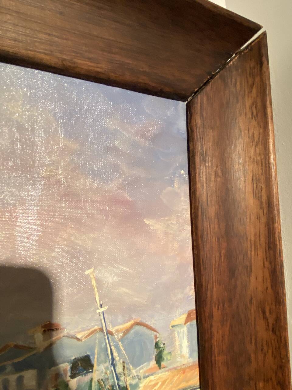 Old painting, Marine signed André Cartayrade (1921-2016)