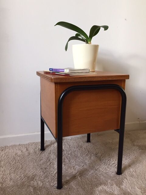 Vintage boarding school bedside