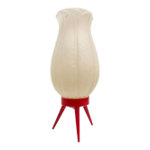 Lampe de table trépied rouge par Hercules années 1960