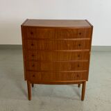 MidCentury Teak chest of drawers Denmark 1960s